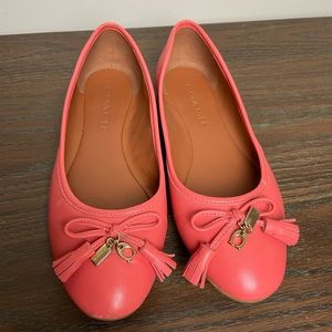 Coach ballet flats pink size 6
